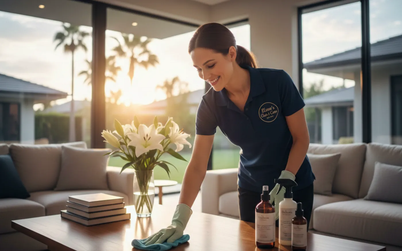 Cleaning in progress